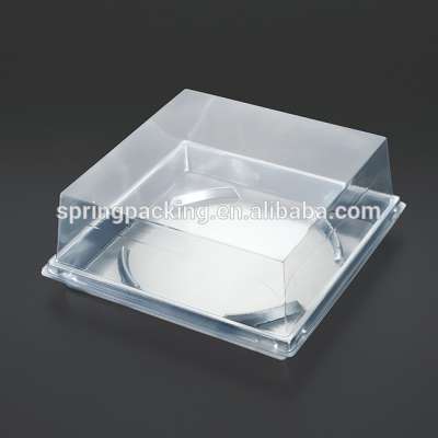 High quality plastic food packaging cake boxes